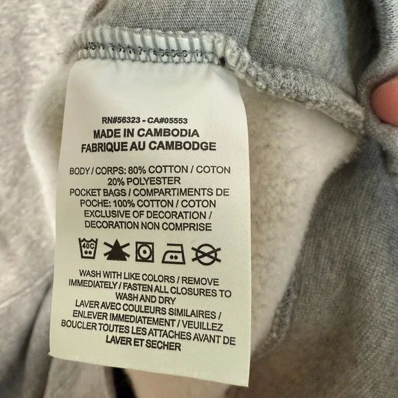 Nike Sweatshirt Mens XL Gray 1/4 Zip Fleece Pullover Stretch Casual Swoosh - Picture 8 of 10